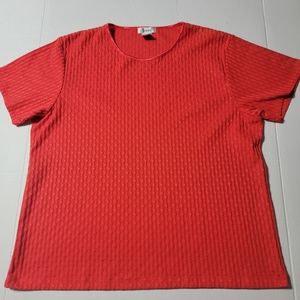💚Jenny‎ Plus Size 3XL Top Coral